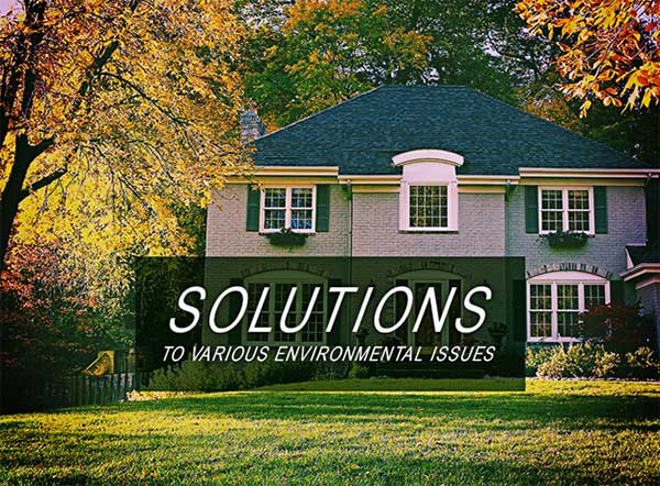 Our Solutions to Various Environmental Issues