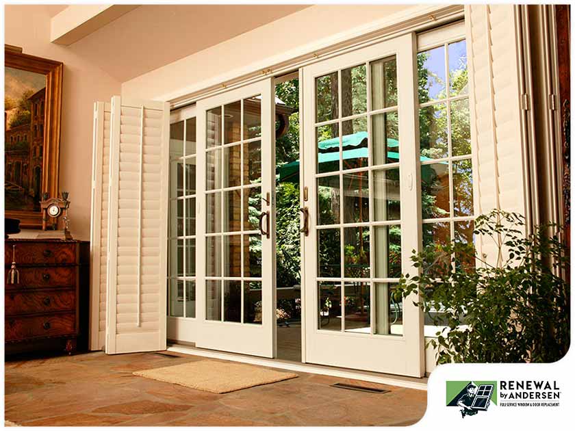 Replace french doors with sliding doors